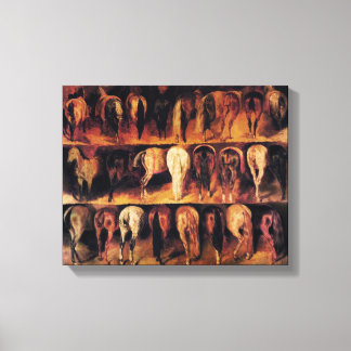 Lienzo Cuarteles traseros de caballos