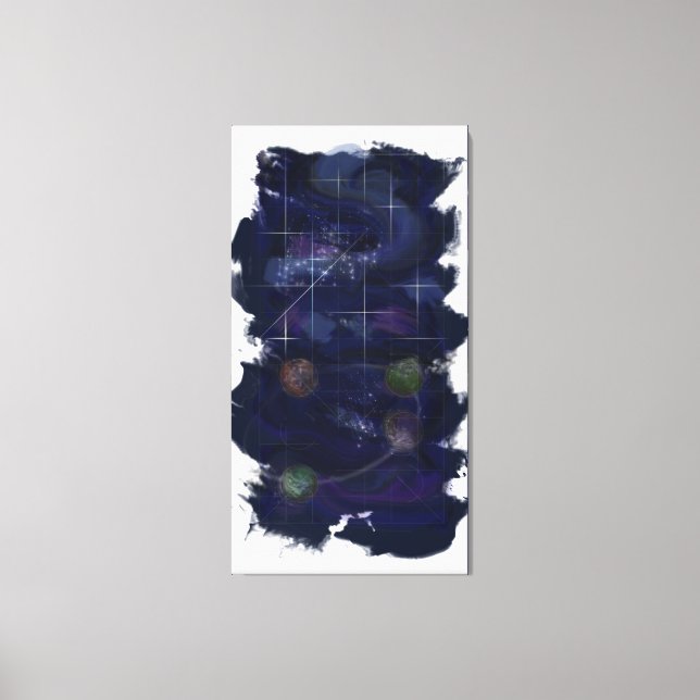 Lienzo Cuarto Día de la Génesis: Estrellas 2014 (Anverso)