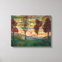 Cuatro árboles (arte paisajístico) (por Egon Schie