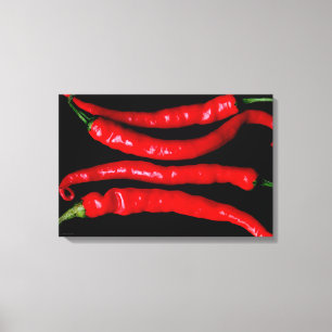 Lienzo Cuatro Chilies rojos 24x16 (60x40cm) waccn