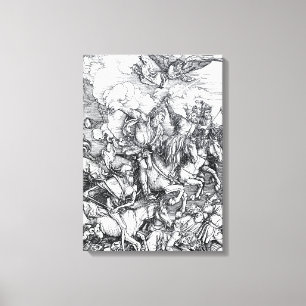 Lienzo Cuatro jinetes de la apocalipsis - Albrecht Durer