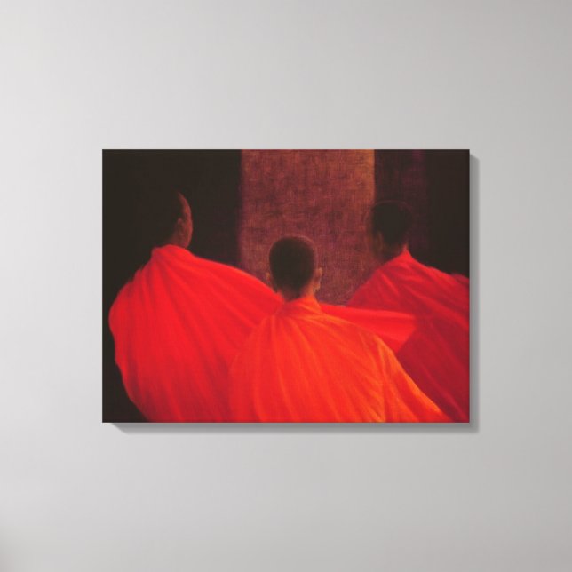 Lienzo Cuatro monjes (Anverso)