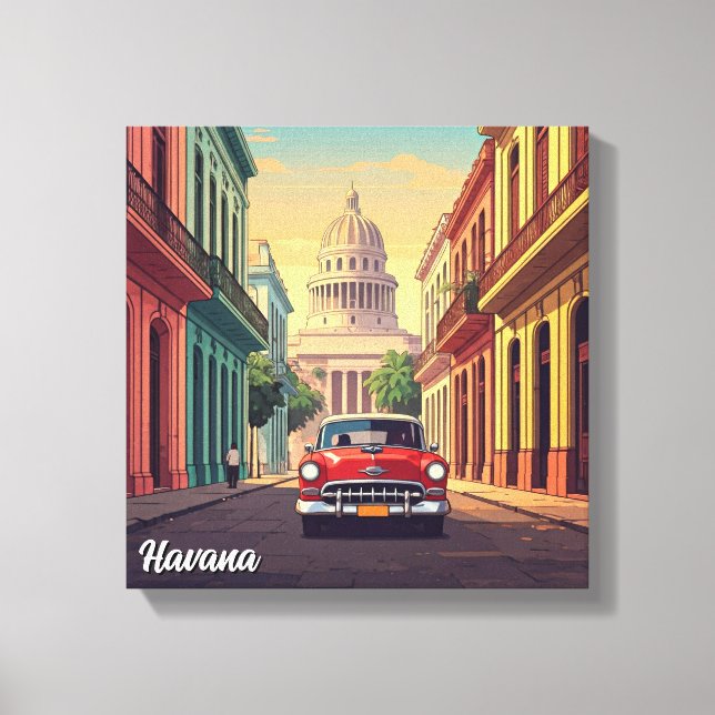 Lienzo Cuba de La Habana (Anverso)