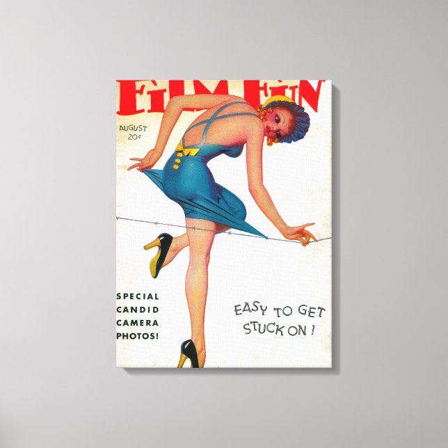 Lienzo Cubierta 9 de la revista Film Fun (Anverso)