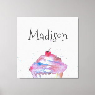 Lienzo Cubierta de color de agua personalizada Nursera de