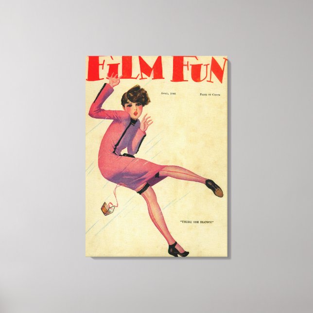 Lienzo Cubierta de la revista Film Fun (Anverso)