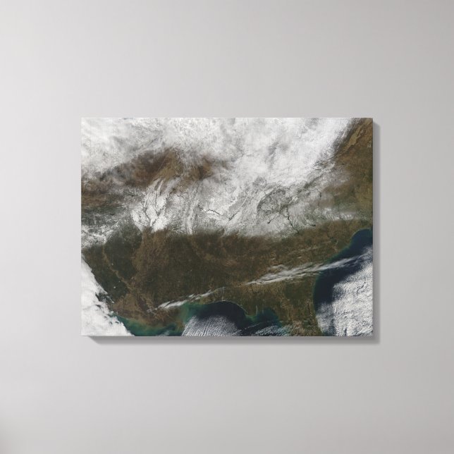 Lienzo Cubierta de nieve que se extiende desde el noreste (Anverso)