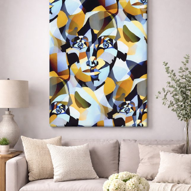 Lienzo Cubismo abstracto figuras geométricas (Subido por el creador)