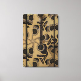 Lienzo Cubismo de guitarra acústica