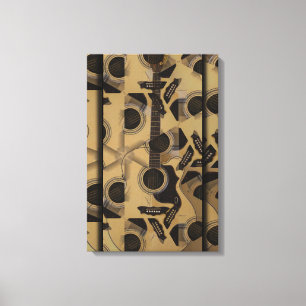 Lienzo Cubismo de guitarra acústica