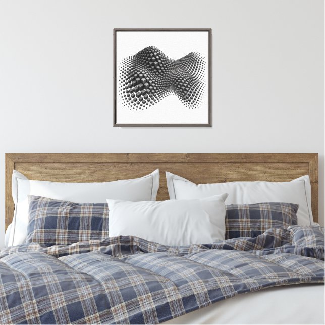 Lienzo Cubo de metal ondulado (Insitu(Dormitorio))