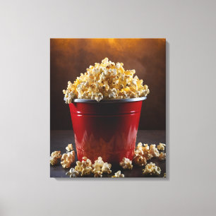 Lienzo Cubo de palomitas de maíz
