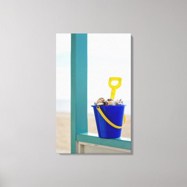 Lienzo Cubo Lleno De Aguas Marinas (Anverso)