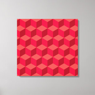 Lienzo Cubos rojos
