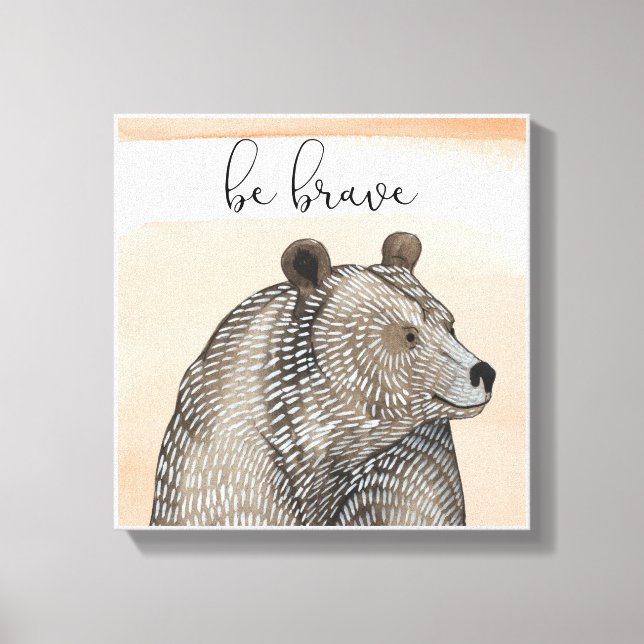 Lienzo Cuddlies Bear | Ser valiente (Anverso)