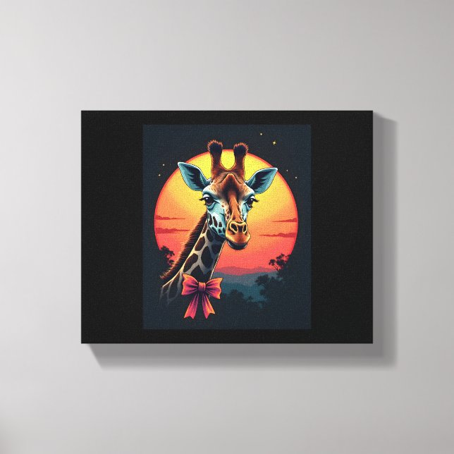 Lienzo Cuello de jirafa como una montaña rusa divertida r (Anverso)