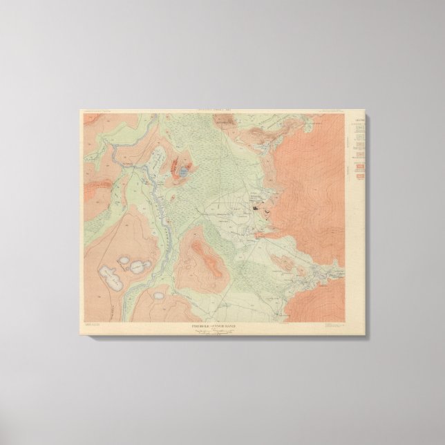 Lienzo Cuenca de Firehole Geyser (Anverso)