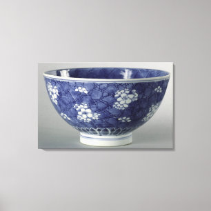 Lienzo Cuenco adornado con la flor de cerezo