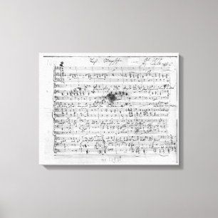 Lienzo Cuenta manuscrita para el 'Trost mentido