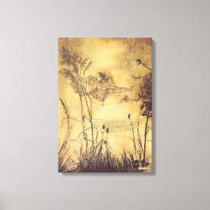 Lienzo Cuento de hadas del vintage, la cuerda tirante de