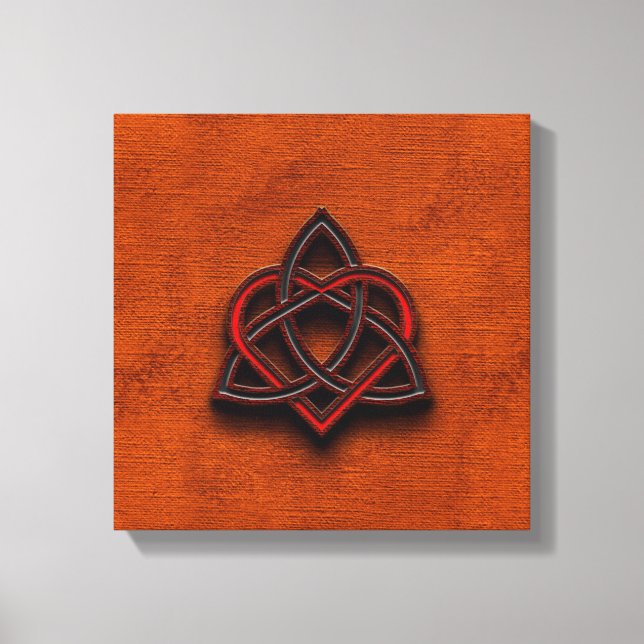 Lienzo Cuentos celtas Textos de San Valentín de tela card (Anverso)