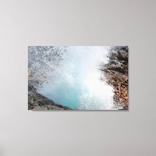 Lienzo Cuerno de spouting (Anverso)