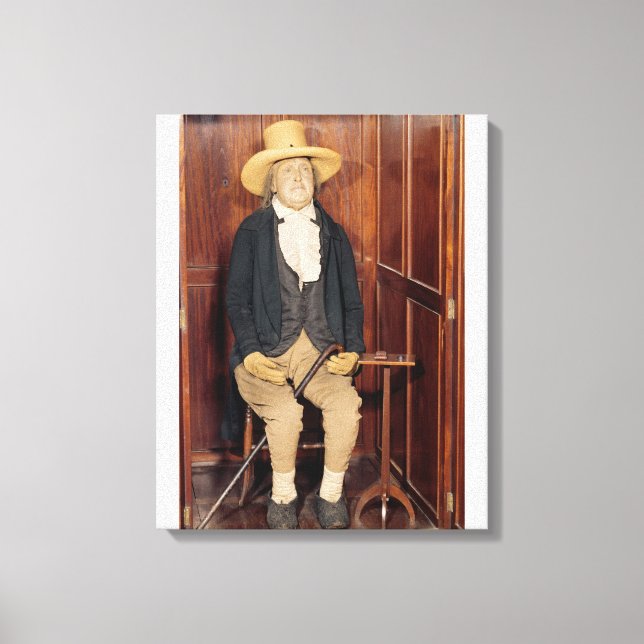 Lienzo Cuerpo embalsamado de Jeremy Bentham (Anverso)