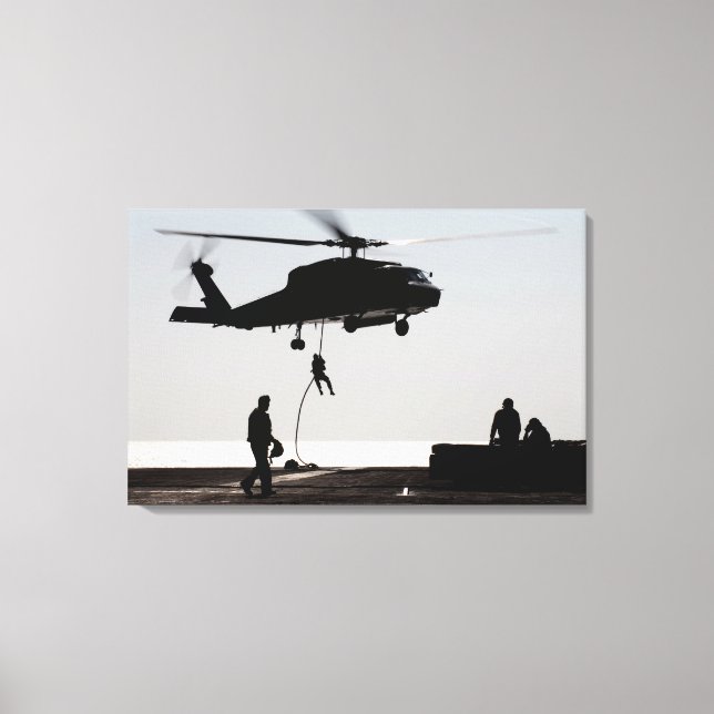 Lienzo Cuerpo rápido de personal de un SH-60F (Anverso)