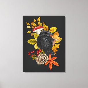 Lienzo Cuervo de otoño