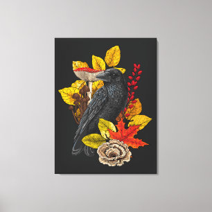 Lienzo Cuervo de otoño 2