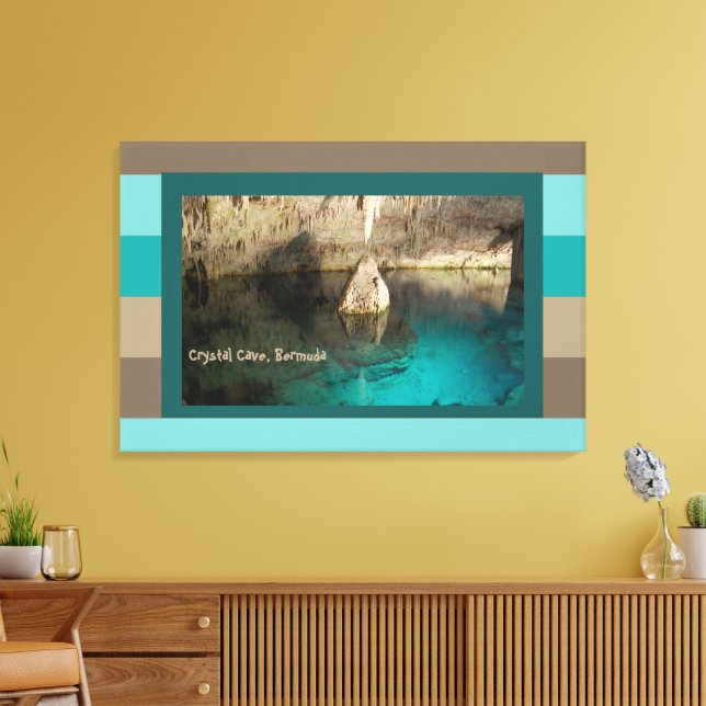Lienzo Cueva de cristal, Bermudas (Insitu (Sala de estar))