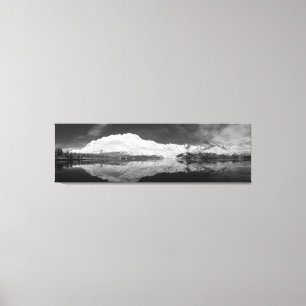 Lienzo Cueva serpentina en blanco y negro