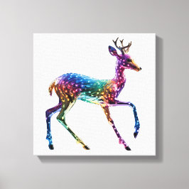 Lienzo Cuidada Giraffe Colorida