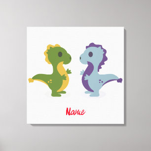 Lienzo Cuidado par de dinosaurios Thunder_Cove