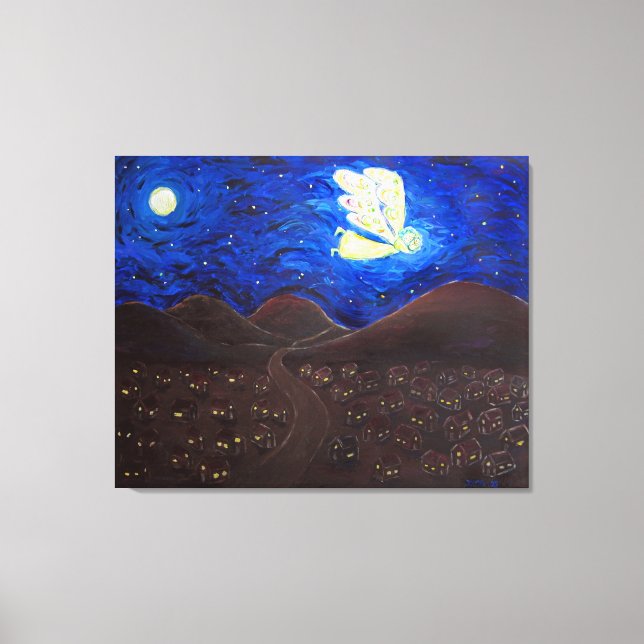 Lienzo Cuidados de la pintura Soul Angel Pintura de tela  (Anverso)