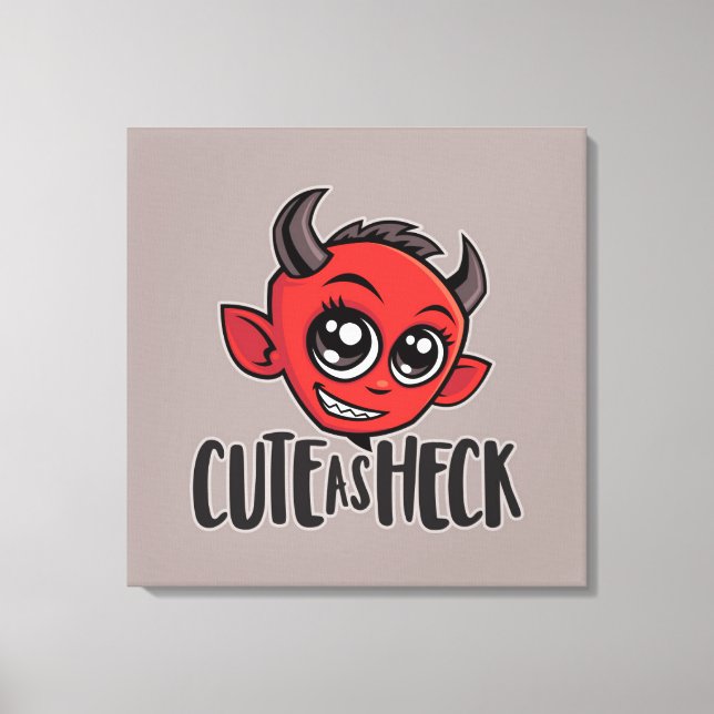 Lienzo Cuidar como el diablo (Anverso)