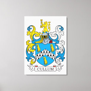 Lienzo Cullum Family Crest