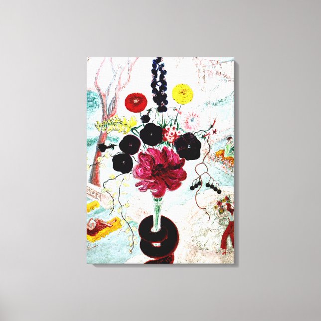 Lienzo Cumpleaños Bouquet, pintura artística fina (Anverso)