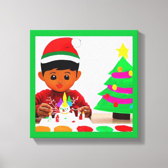 Lienzo Cumpleaños de Navidad 4 (Anverso)