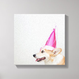 Lienzo Cumpleaños Pembroke Welsh Corgi Dog