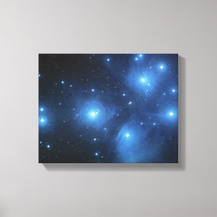 Lienzo Cúmulo de estrellas de Pleiades