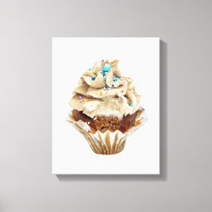 Lienzo Cupcake Lápiz dibujado a mano Lápiz Lápiz Lápiz Lá