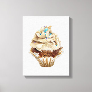 Lienzo Cupcake Lápiz dibujado a mano Lápiz Lápiz Lápiz Lá