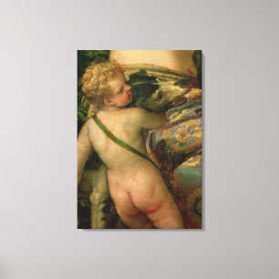 Lienzo Cupid, detalle de Venus y Adonis, 1580