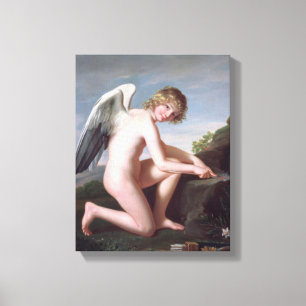 Lienzo Cupid que afila sus flechas, 1798 (aceite en lona)