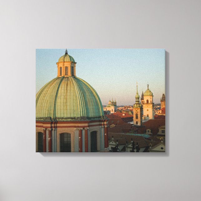 Lienzo Cúpula de la Iglesia de San Francisco, Praga, Cheq (Anverso)