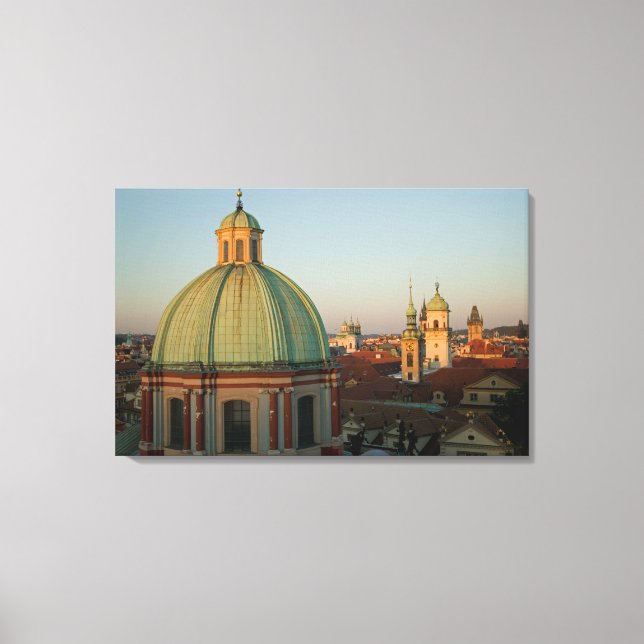 Lienzo Cúpula de la Iglesia de San Francisco, Praga, Cheq (Anverso)