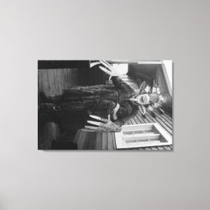 Lienzo Curandero esquimal y muchacho enfermo en Alaska