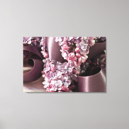 Lienzo Curvas Lilac Y Cinta
