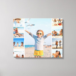 Lienzo Custom Family Beach Portrait Wall Art 9 Kids Summe
